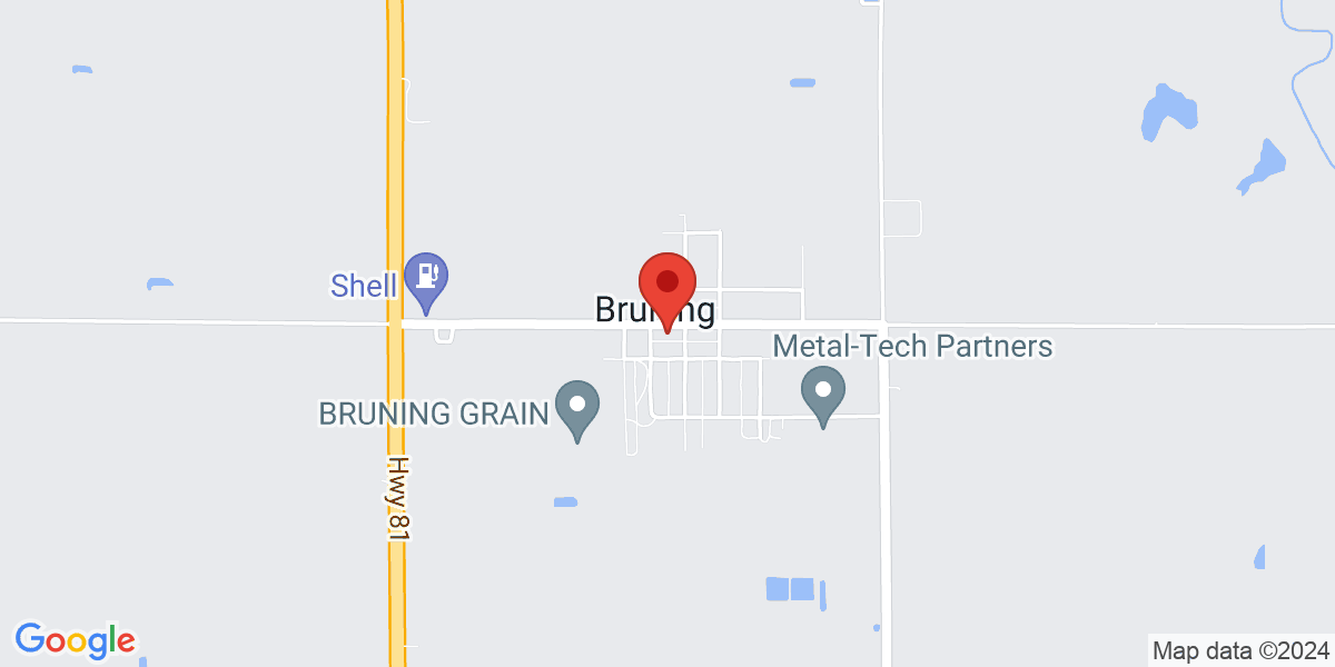 Map of Bruning Public Library